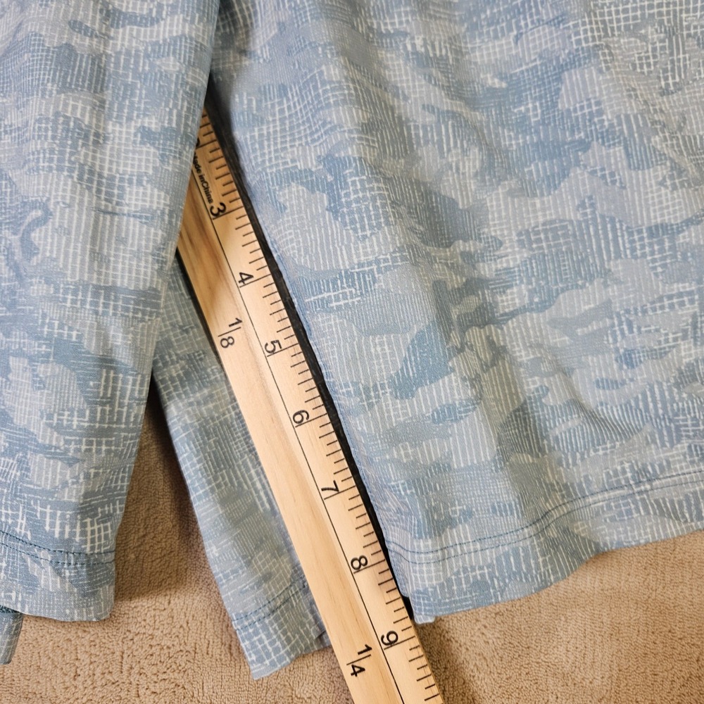 Lululemon SoulCycle Pace Breaker Shorts Mens Medium Blue Digital Camo Skull Logo - Picture 3 of 7